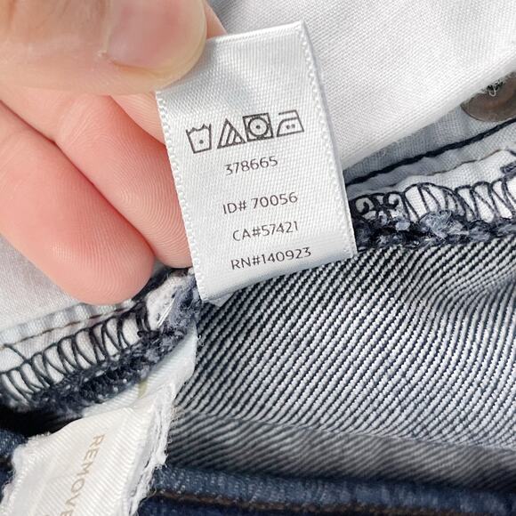 LOFT Size 25 / 0 Curvy High Waist Skinny Ankle Jeans Dark Wash Cotton Stretch - Picture 11 of 11